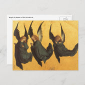 Trio of Renaissance Angels by Master of Housebook シーズンポストカード (正面/裏面)