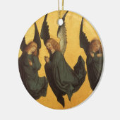 Trio of Renaissance Angels by Master of Housebook セラミックオーナメント (左)