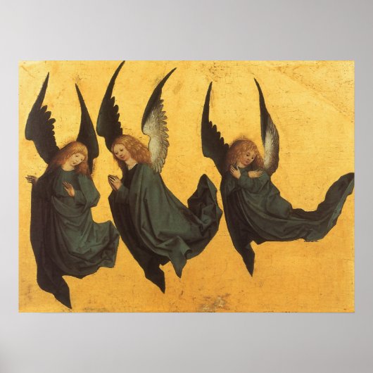 Trio of Renaissance Angels by Master of Housebook ポスター (正面)
