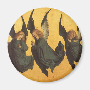 Trio of Renaissance Angels by Master of Housebook マグネット