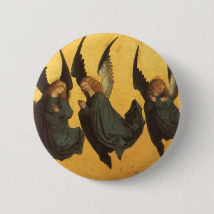 Trio of Renaissance Angels by Master of Housebook 缶バッジ