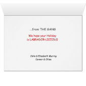 Trio of Santa Hat Labrador Retrievers Christmas (内部横(下))