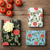 Trio of Tomato Plant Pattern Wrapping Paper Sheets ラッピングペーパーシート