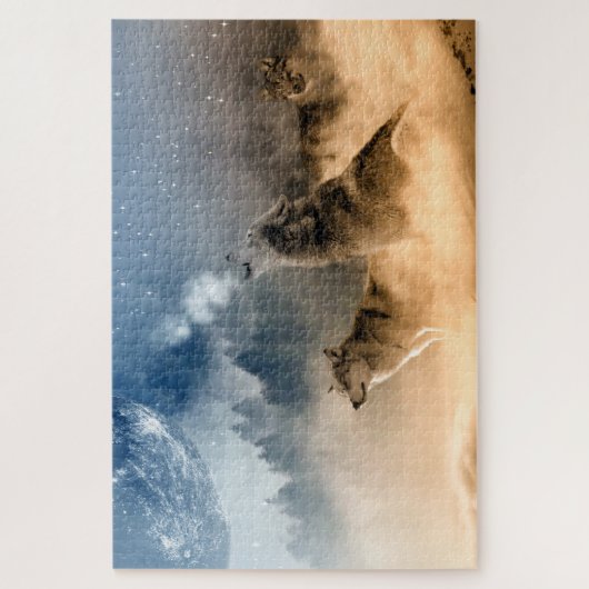 Trio Of Wolves ジグソーパズル (縦)