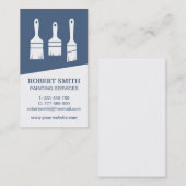 Trio Paintbrushsの縦型絵画名刺 名刺 (正面/裏面)