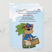 Trip Ready Teddy Goning 遠くにパーティー 招待状 (正面/裏面)