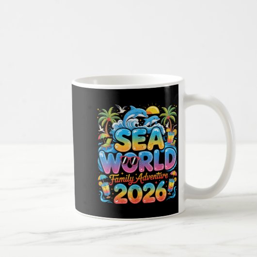 Trip Sea Family Tropical World Adventure 2026 Vaca コーヒーマグカップ (右)