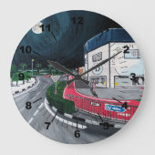 Trip to the Dentist Painting by Alfred Fox ラージ壁時計 (正面)