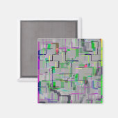 Trip to the Zoo Computer Generated Art マグネット (正面/裏面)