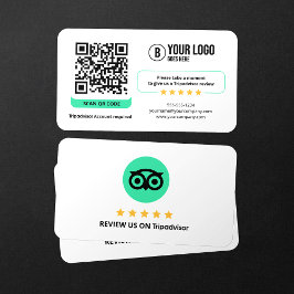TripadvisorレビューリンクQRコード 名刺