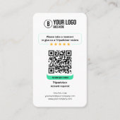 TripadvisorレビューリンクQRコード 名刺 (正面)
