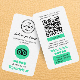 TripAdvisorレビュー依頼カード(QRコード付き) 名刺