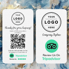 TripAdvisorレビュー依頼カード(QRコード付き) 名刺