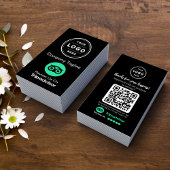 TripAdvisorレビュー依頼ロゴ入りQRコード 名刺