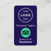 TripAdvisorレビュー依頼ロゴ入りQRコード 名刺 (裏面)