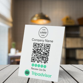TripAdvisorレビュー依頼台(QRコード付き) 台座サイン