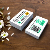 Tripadvisorレビュー依頼QRコードカード コーリングカード