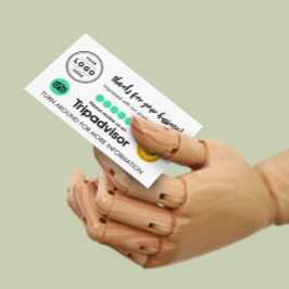 Tripadvisorレビュー依頼QRコードカード コーリングカード