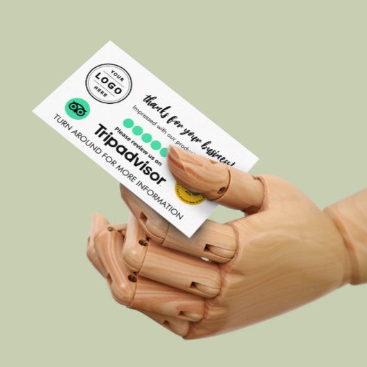 Tripadvisorレビュー依頼QRコードカード コーリングカード