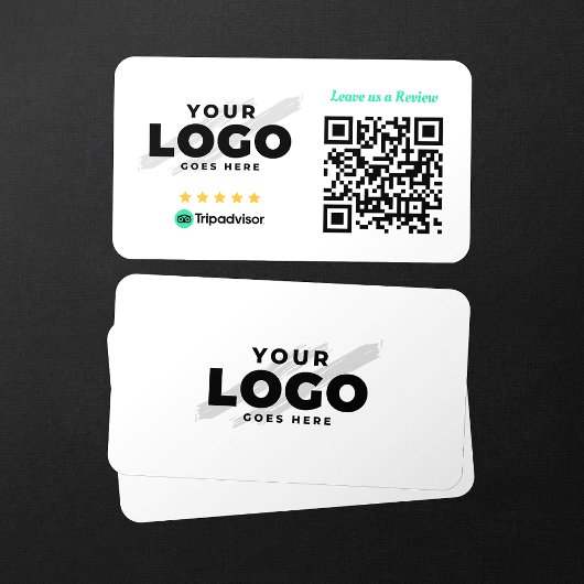 TripAdvisorレビュー5つ星QRコード 名刺