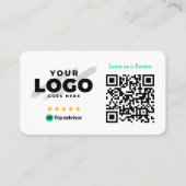 TripAdvisorレビュー5つ星QRコード 名刺 (正面)