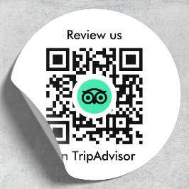 Tripadvisorレビュー |ビジネスレビューQRコード ラウンドシール