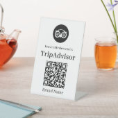 TripadvisorレビューQR卓上サイン 台座サイン (インサイチュ)