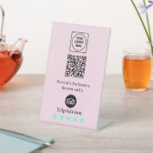 TripadvisorレビューQR卓上サイン 台座サイン (インサイチュ)
