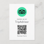 Tripadvisor レビュー | 事業レビューQRコード エンクロージャーカード (正面)