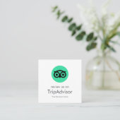 Tripadvisor レビュー | 事業者レビューQRコード スクエア名刺 (スタンド正面)
