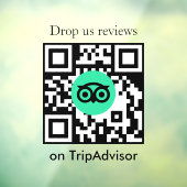 Tripadvisor レビュー QRコード ビジネス用窓デカール ウィンドウサイン (シート3)