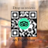Tripadvisor レビュー QRコード ビジネス用窓デカール ウィンドウサイン (シート2)