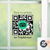 Tripadvisor レビュー QRコード ビジネス用窓デカール ウィンドウサイン (ホーム)