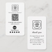TripAdvisor QR | カスタムビジネスフィードバックリンク 名刺 (正面/裏面)