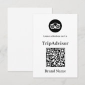 Tripadvisor QR | ビジネスレビューリンク エンクロージャーカード (正面/裏面)