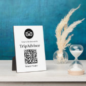 Tripadvisor QR Code | Business Review Display Sign フォトプラーク (側面)