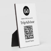 Tripadvisor QR Code | Business Review Display Sign フォトプラーク (側面)