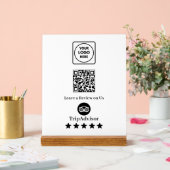 Tripadvisor QR Code | Business Review Link Display アクリルサイン (ウェディング)