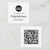 TripAdvisor QR | Custom Business Feedback Link スクエア名刺 (正面/裏面)