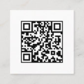 TripAdvisor QR | Custom Business Feedback Link スクエア名刺 (裏面)