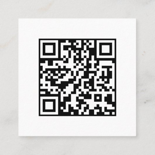 TripAdvisor QR | Custom Business Feedback Link スクエア名刺 (裏面)
