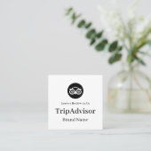 TripAdvisor QR | Custom Business Feedback Link スクエア名刺 (スタンド正面)