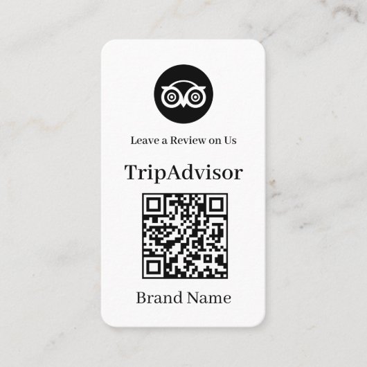 TripAdvisor QR | Custom Business Feedback Link 名刺 (正面)