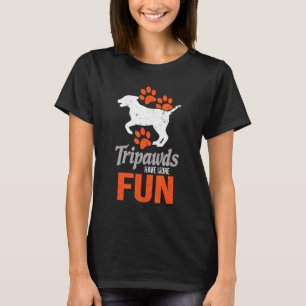 Tripawdsより多くのおもしろいかわいい3脚の犬のクート Tシャツ