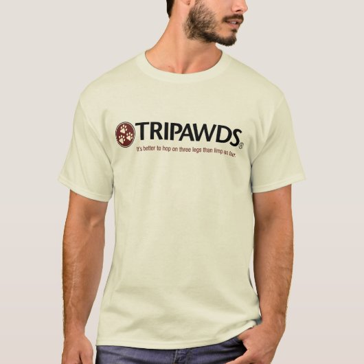 TripawdsロゴT （メンズライト） Tシャツ (正面)