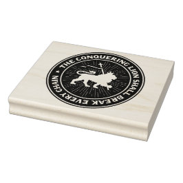 Tripe Judah Selassie Jah Rastafari Wood Art Stamp ラバースタンプ