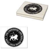 Tripe Judah Selassie Jah Rastafari Wood Art Stamp ラバースタンプ (押印)