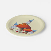 Tripetの格言の女の子、Toadstoolの元のファンタジーの芸術 ペーパープレート (アングル)