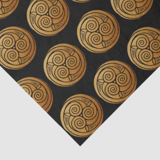 Triple Celtic Knot Swirl Mandala 薄葉紙 (詳細)