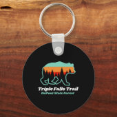 Triple Falls Trail Dupont State Forest Bear Souven キーホルダー (正面)